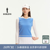 女弹力舒适休闲长袖 新款 比音勒芬高尔夫2026春季 针织衫 伊力特