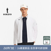 比音勒芬高尔夫2026春新男立领运动休闲夹克外套 进口肌理面料