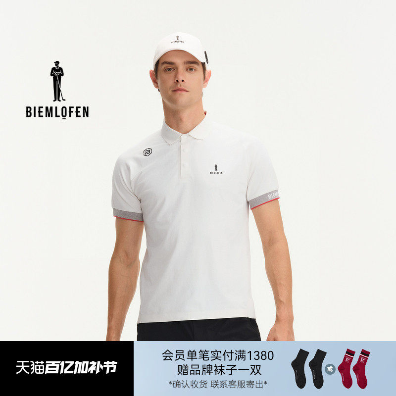 【吸湿速干面料】比音勒芬高尔夫2026春新男运动短袖polo衫针织衫