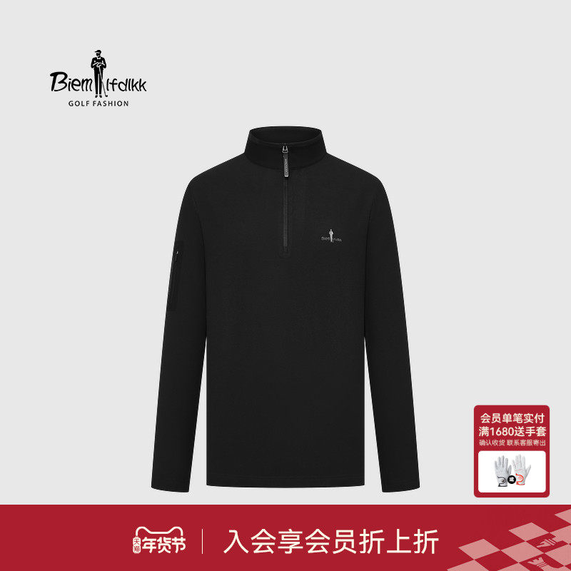 比音勒芬高尔夫秋冬男休闲运动双面抓绒保暖立领长袖T恤,运动/瑜伽/健身/球迷用品,高尔夫上装,淘宝优惠券,粉丝福利购,淘宝优惠卷