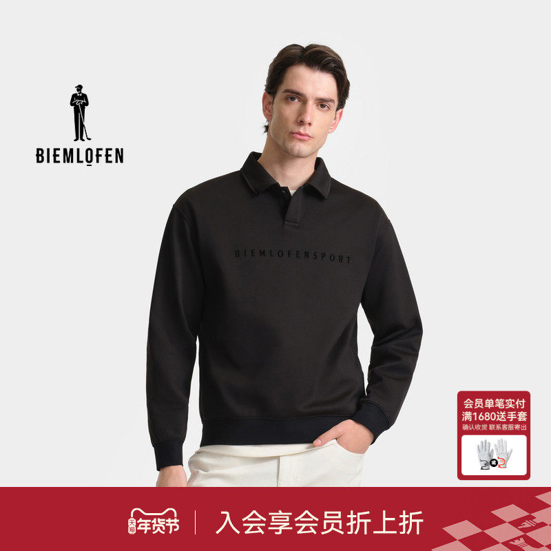 【热氧空气层】比音勒芬高尔夫2025年秋新男士个性字母印花POLO衫,运动服/休闲服装,运动POLO衫,淘宝优惠券,粉丝福利购,淘宝优惠卷