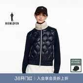 休闲防风保暖羽绒服外套 比音勒芬高尔夫秋女士时尚 轻亮光羽绒