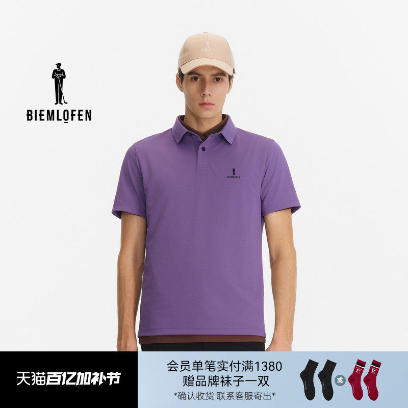 【凉感科技面料】比音勒芬高尔夫2026春新男士运动休闲短袖POLO衫