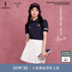 比音勒芬高尔夫哈佛联名春夏女翻领POLO衫 李兰迪同款
