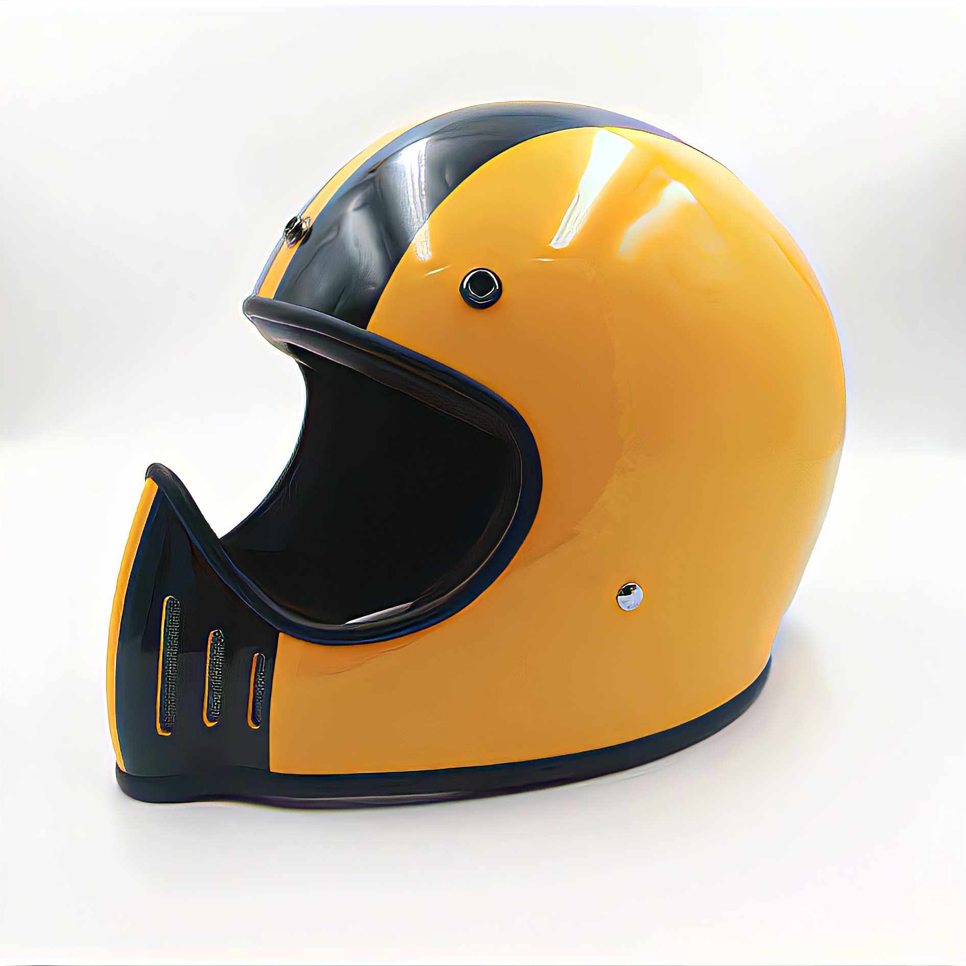 正品麦肯斯尖嘴moto3机车哈雷巡航复古男女个性电动车酷全盔四季