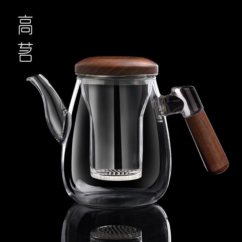 高茗泡茶壶2026新款茶水分离耐高温玻璃壶高硼硅茶壶泡茶家用高档