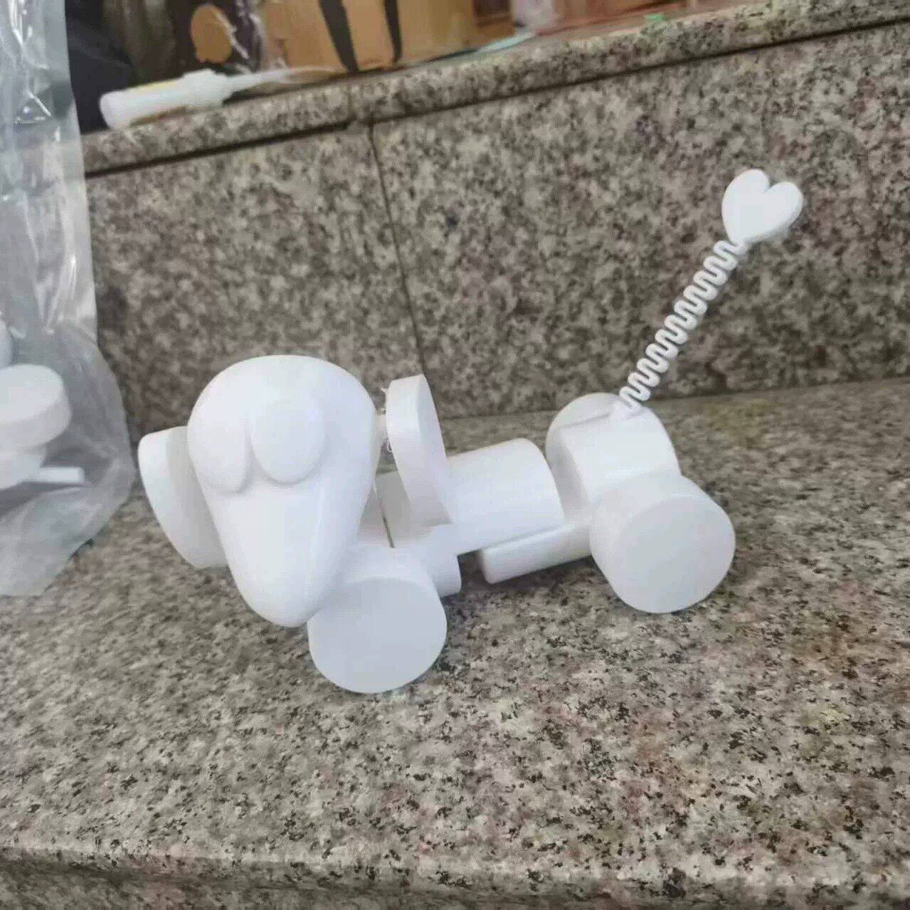 爆款摇头晃脑的小狗牵引摇摆拉着会动的3D打印宠物儿童趣味玩具