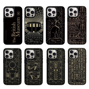 大英博物馆 iPhone16Promax适用Magsafe苹果15Pro手机壳2.5网格磁吸14网红可爱13卡通12保护套