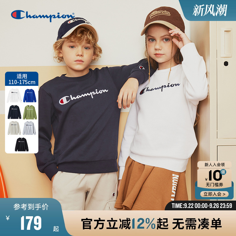 圆领卫衣champion冠军男女秋冬