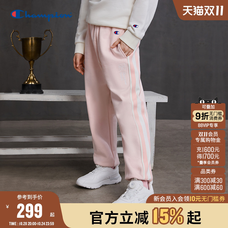 Champion冠军刺绣卫裤束脚长裤