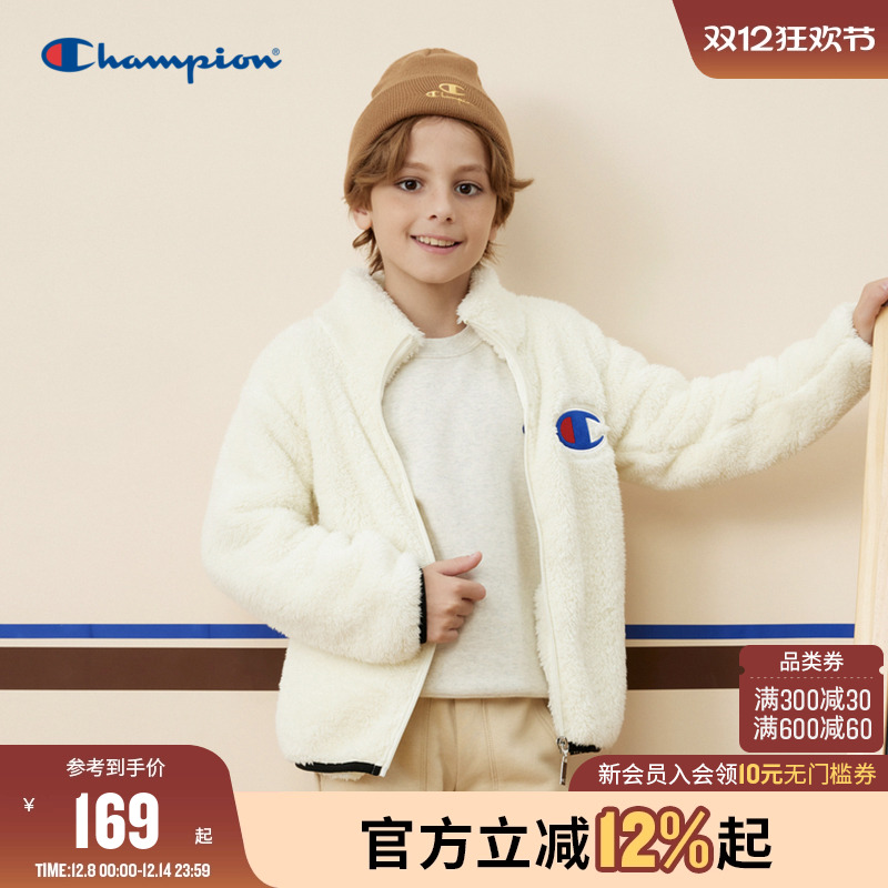 Champion冠军羊羔绒保暖拉链外套