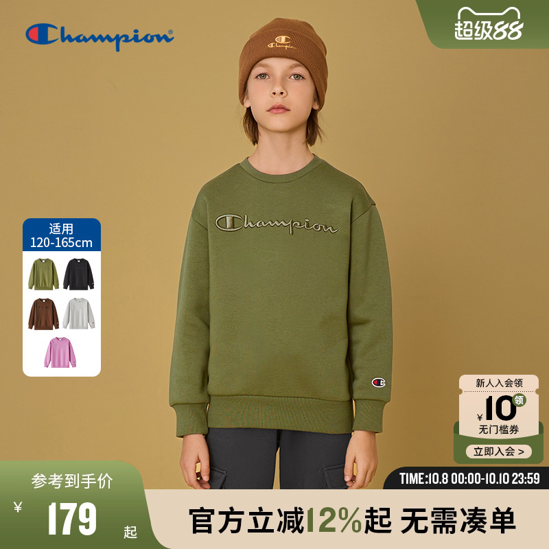 圆领卫衣champion冠军男女秋冬