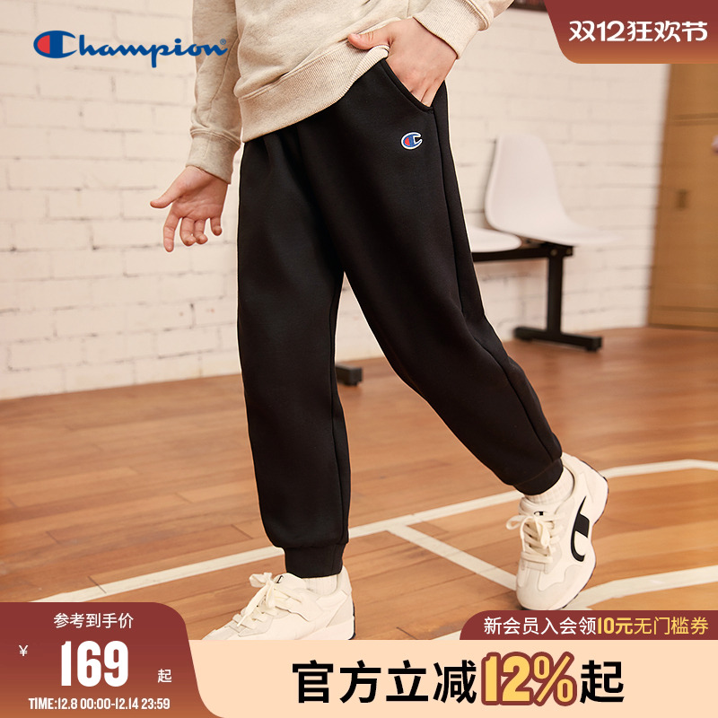 Champion冠军刺绣学院束脚卫裤