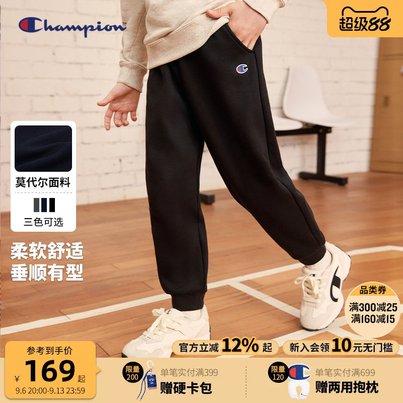 Champion冠军刺绣学院束脚卫裤图片