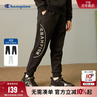 卫裤 Champion冠军儿童装 男女儿童加绒保暖运动休闲长裤 新款 25冬季
