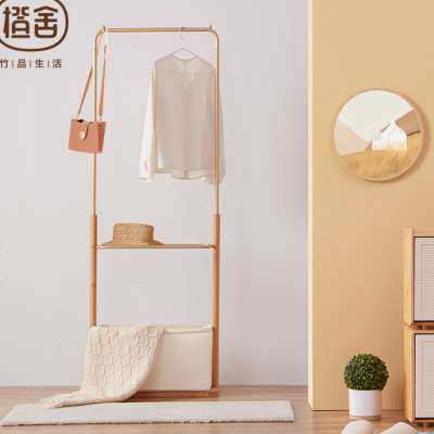 橙舍创意简约金属落地式轻奢收纳衣帽架玄关卧室多功能挂包挂衣架