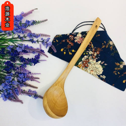 浩源 27*7cm 柯木木质大汤勺 炒锅不粘锅柯木勺 木勺厂家远浩