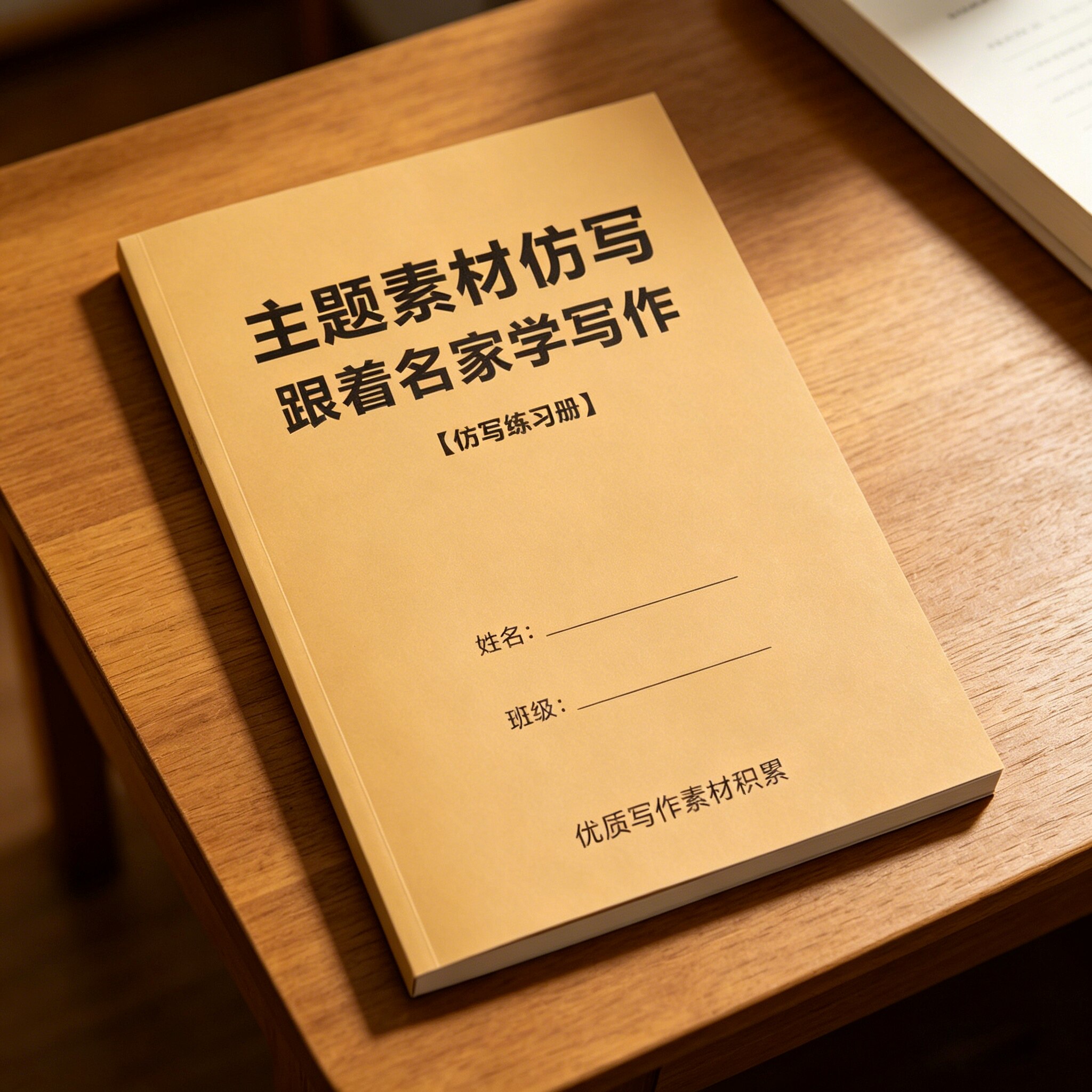 学生主题素材仿写课业本