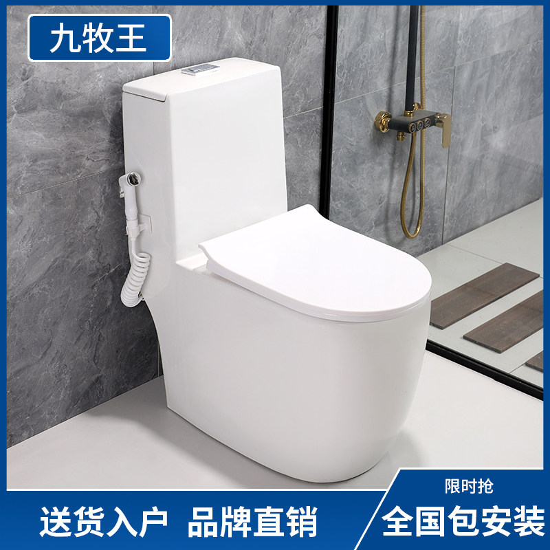 北欧简约新型卫浴马桶家用大口径防堵塞节水静音座坐便器虹吸防臭