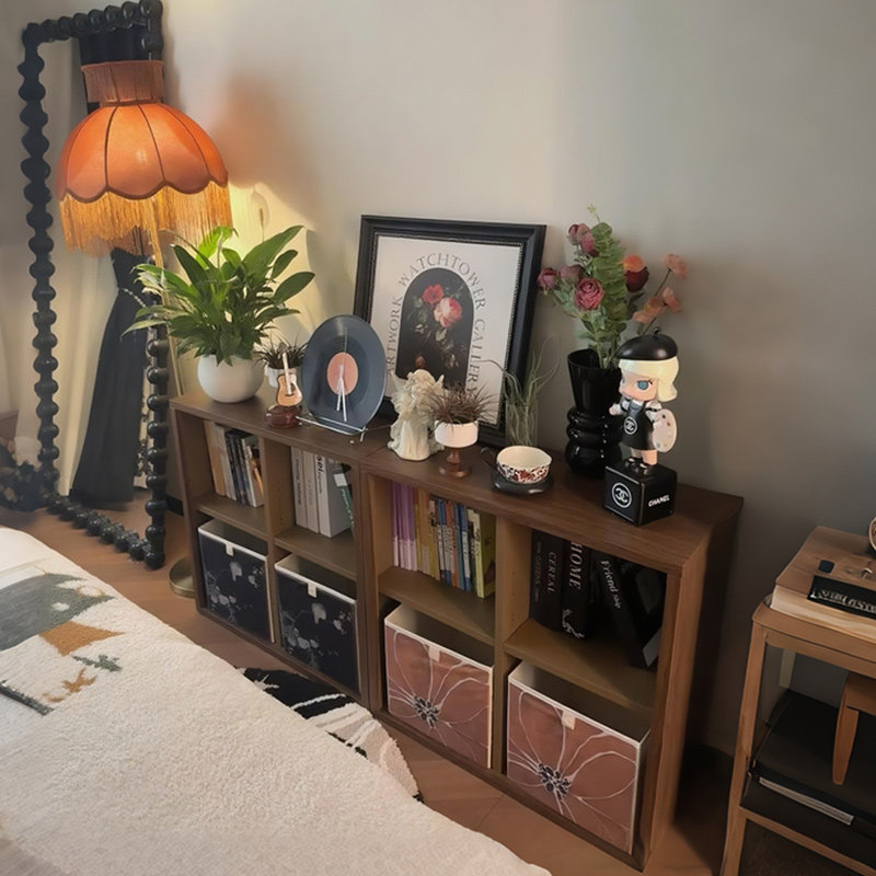 床尾置物柜自由组合格子柜木质墙边柜矮书柜收纳柜落地柜子展示柜,住宅家具,书架,淘宝优惠券,粉丝福利购,淘宝优惠卷
