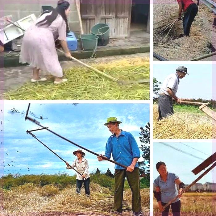 农用懒人老式连盖连枷打豆子打油菜连架打麦子四川农田打菜籽神器