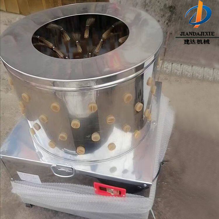 小型家用家禽鸡鸭拔毛器 不锈钢鸡鸭鹅脱毛机 筒式电动去毛机厂家