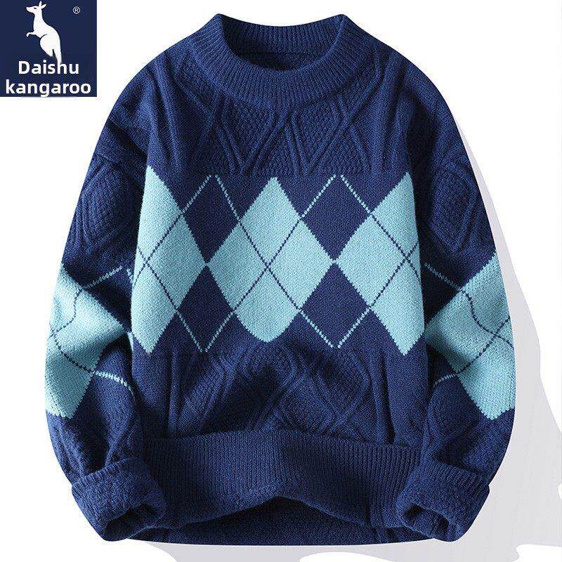 恒源祥高领羊毛衫加厚青少年冬季保暖百搭不起球2025新款男士毛衣