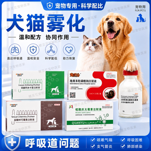 猫鼻支雾化药泰乐菌素注射液猫咪狗呼吸道感染肺炎咳嗽打喷嚏鼻涕