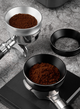 带磁防飞粉圈意式咖啡手柄接粉环磨豆机布粉器定量环51/53/58mm