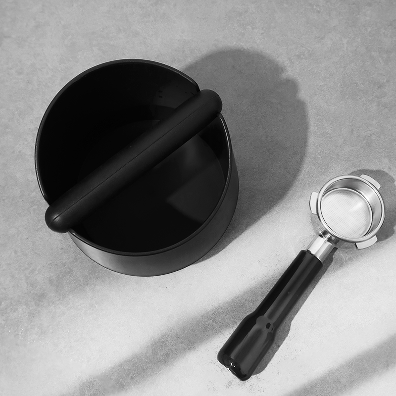 咖啡敲渣桶硅胶静音敲渣盒咖啡渣垃圾桶咖啡机配套倒渣桶压粉座