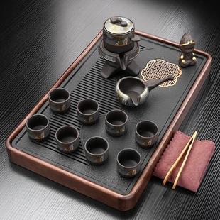 2024新款 茶具套装 家用客厅实木茶盘泡陶瓷泡茶壶办公室功夫喝茶杯