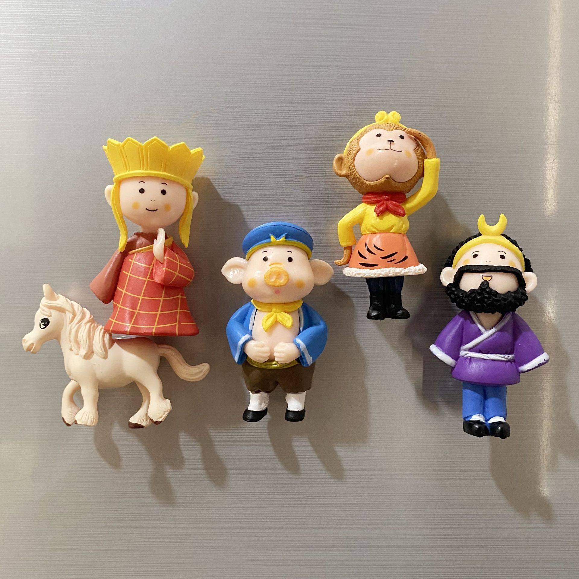 中国风可爱pvc西游记冰箱贴磁力贴一套个性创意3D立体装饰带磁铁,家居饰品,冰箱贴,淘宝优惠券,粉丝福利购,淘宝优惠卷