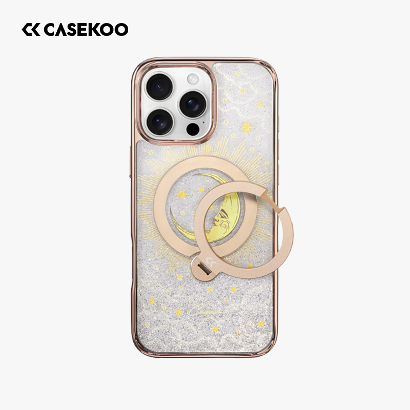 【CASEKOO X 塔罗系列】支点壳Qpro适用苹果16ProMax手机壳iPhone15Pro新款磁吸支架Magsafe高级防摔por透明