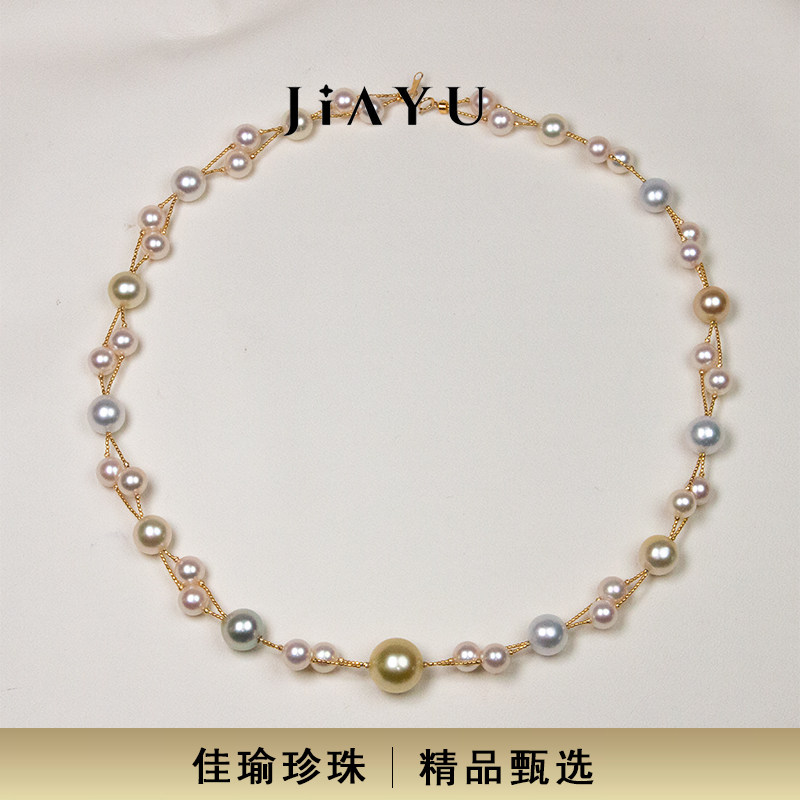 JIAYUPEARL海水珍珠编织项链