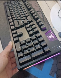 腹灵光魔X5二手机械键盘光轴青轴防水可插拔有线电脑电竞游戏专用