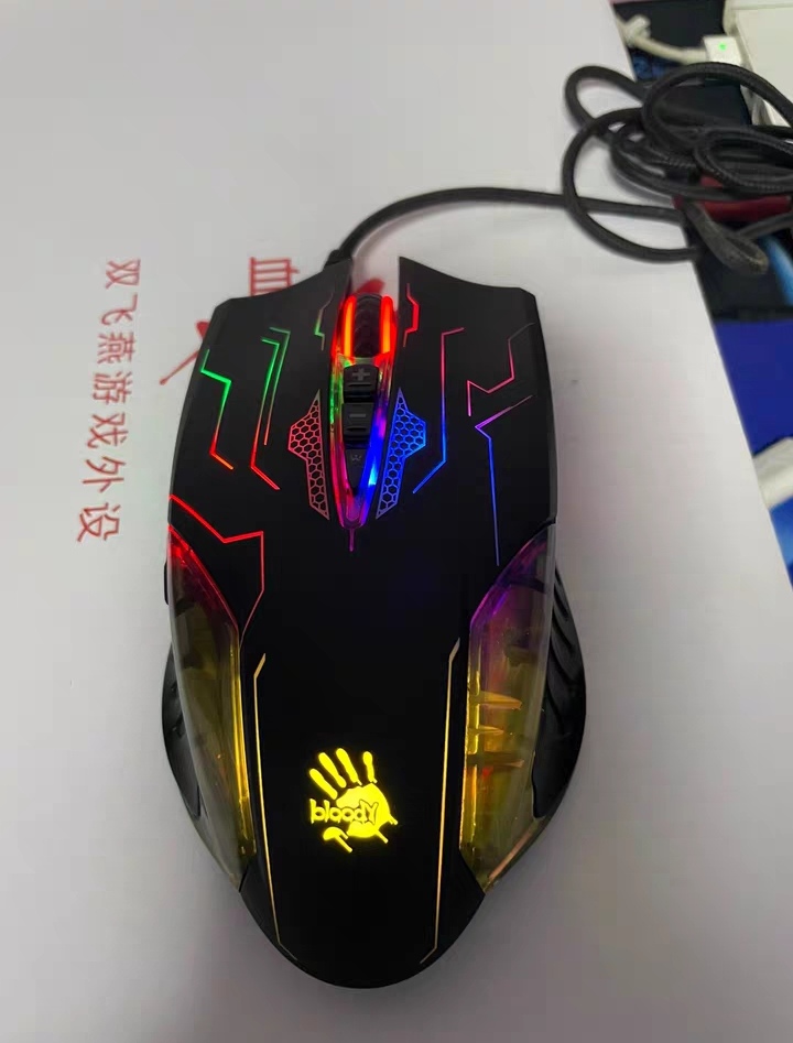 批量网吧P92q血手幽灵q50黑色电竞LOL有线游戏Q81鼠标办公USB q80