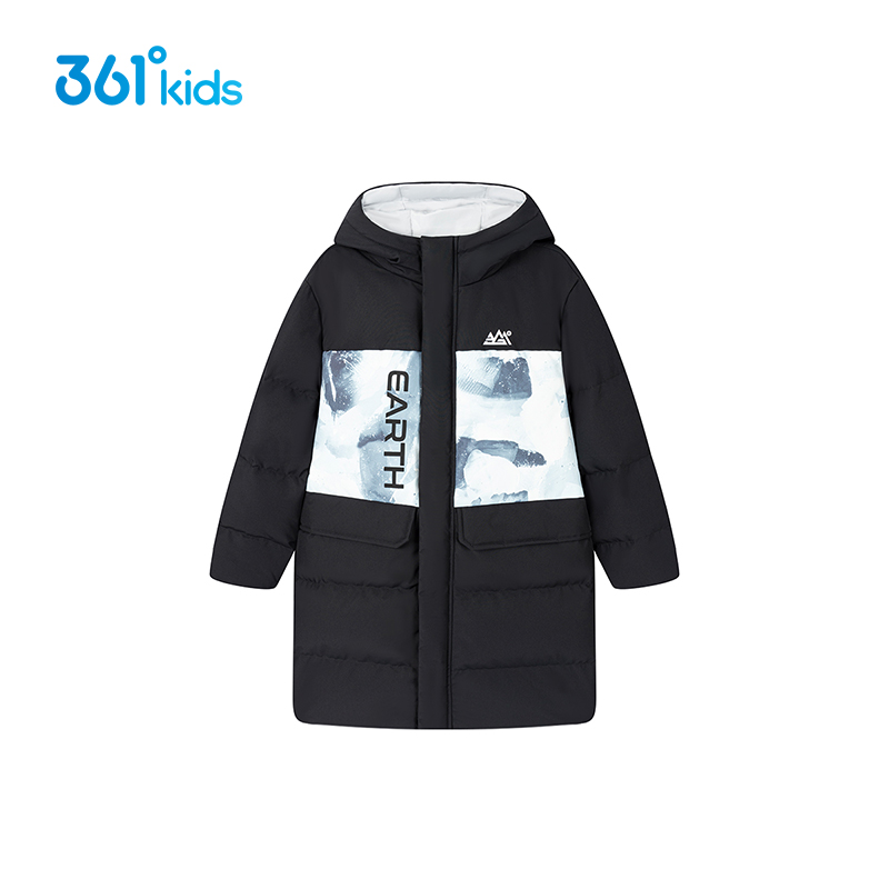 361童装男童中长羽绒服