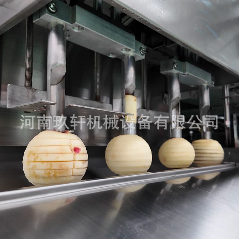 全自动商用苹果削皮去核机 多工位水果削皮去核分瓣一体机