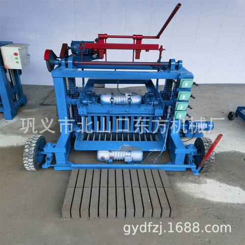 半自动4-45大轮移动240-115-50标砖水泥盖房砖机模具可换一机多用