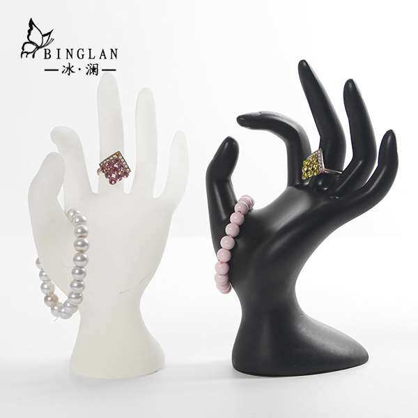 冰澜OK手模首饰戒指展示座植绒手链饰品展示架珠宝柜台陈列道具