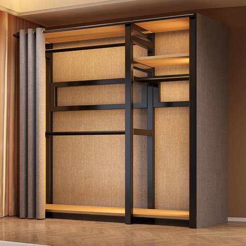 金属环保衣柜防尘衣帽架