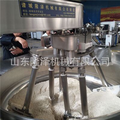 大型糊糊面自动炒锅 不锈钢翻炒机 面粉炒制加工设备
