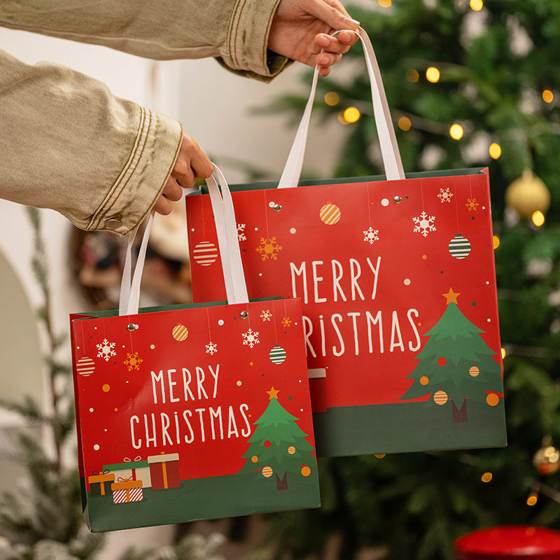 圣诞节礼品袋儿童礼物苹果盒