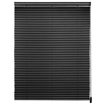 CR9加厚黑色铝百叶窗帘 遮光免打孔安装办公室浴室卫生间厨房升降