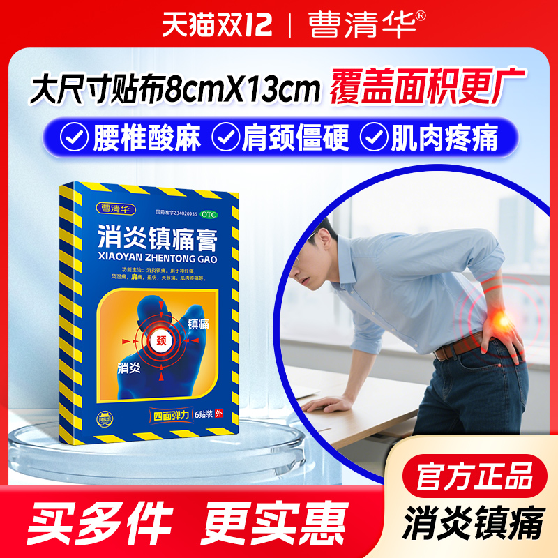 【曹清华】消炎镇痛膏6片/盒