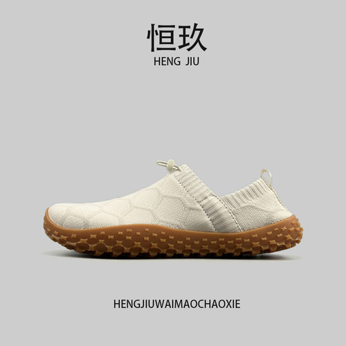 夏季透气一脚蹬情侣网面鞋