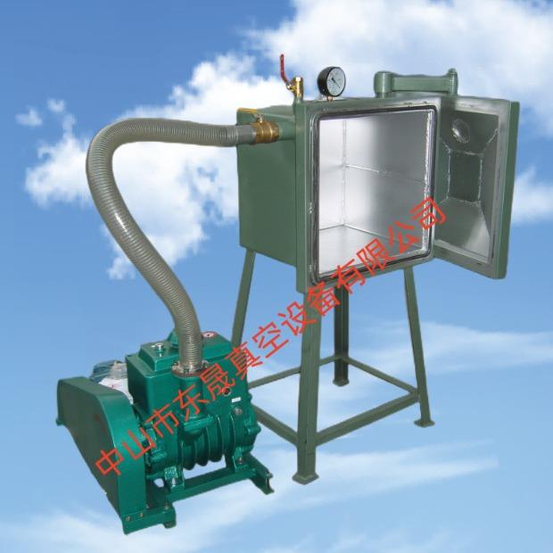 2X-15旋片式真空泵配500MM真空箱树脂工艺品脱泡机硅胶抽真空机