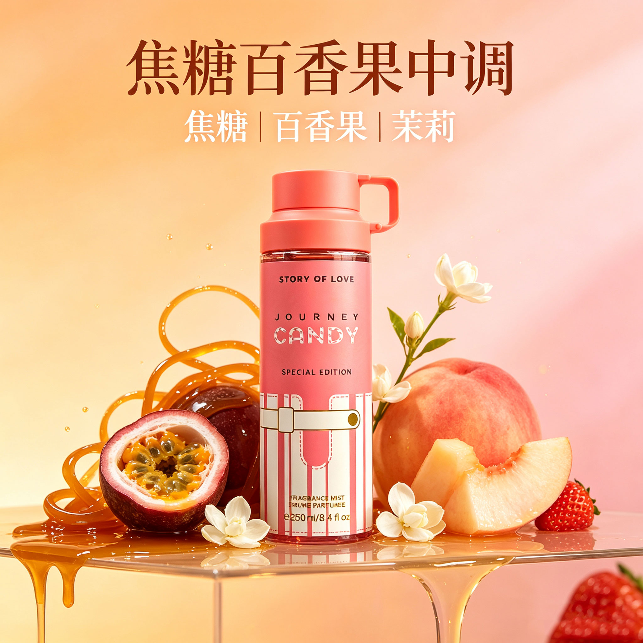 超大容量250ml 红色杯子香香水
