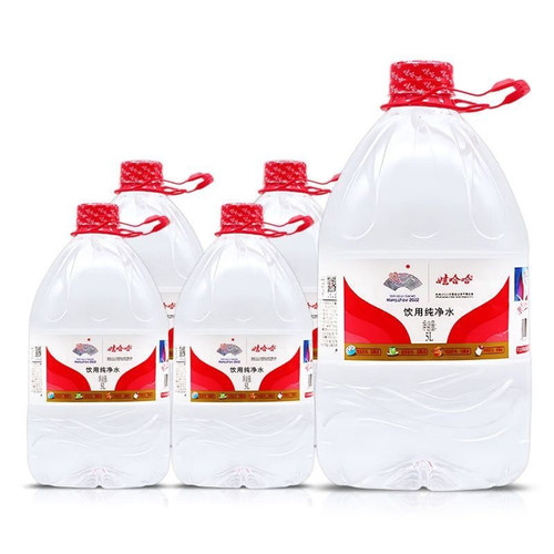 娃哈哈饮用纯净水5.5L*4桶实惠价