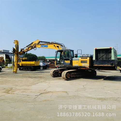200型挖机改装光伏打孔机 全液压山地潜孔钻机 快速成孔 动力强劲